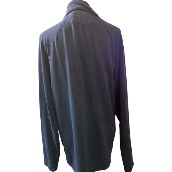 Free Fly Men's Bamboo Fleece Quarter Zip Pullover Sweater, Blue, Size XL - Picture 4 of 7